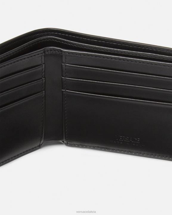 karamele Piederumi Versace 806B1649 vīriešiem medusa biggie patentu bifold maku