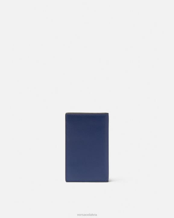 zils Piederumi Versace 806B1633 vīriešiem medusa biggie karšu turētājs