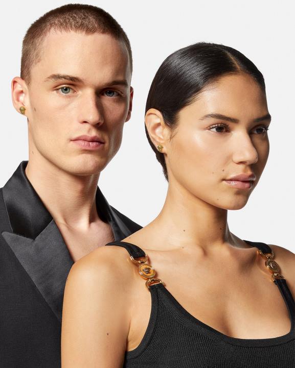 siltais zelts Piederumi Versace 806B1689 vīriešiem medūzas auskari