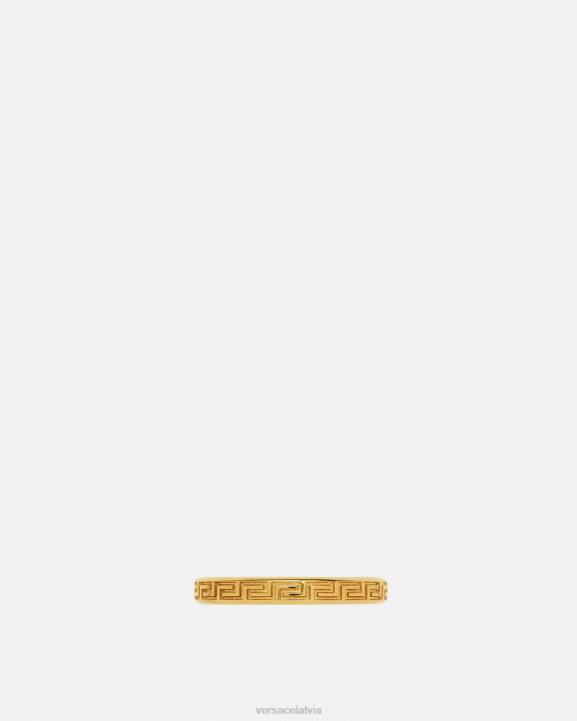 zelts Piederumi Versace 806B1686 vīriešiem iegravēts grieķu atslēgu piekariņš