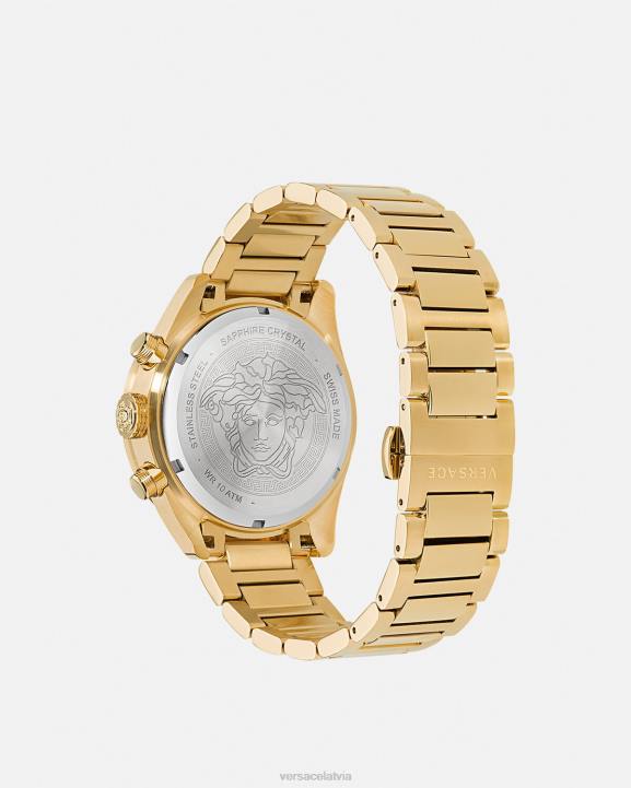 pnul Piederumi Versace 806B1704 vīriešiem greca dome chrono pulkstenis