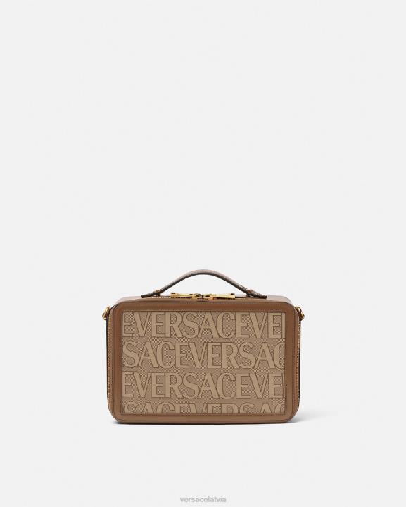 brūns somas Versace 806B1497 vīriešiem allover kurjersoma