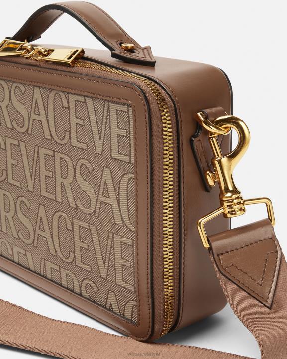 brūns somas Versace 806B1497 vīriešiem allover kurjersoma