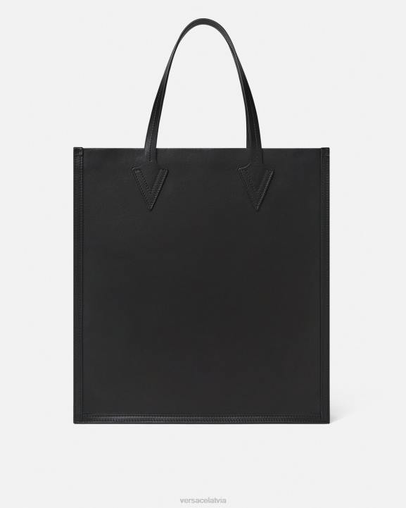 melns somas Versace 806B1489 vīriešiem greca augsta soma ar radzēm