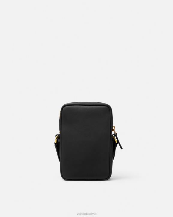 melns somas Versace 806B1465 vīriešiem medusa biggie maza crossbody soma