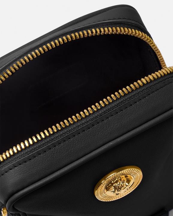 melns somas Versace 806B1465 vīriešiem medusa biggie maza crossbody soma
