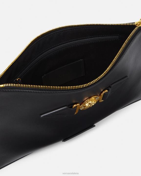 melns somas Versace 806B1467 vīriešiem medusa biggie somiņa