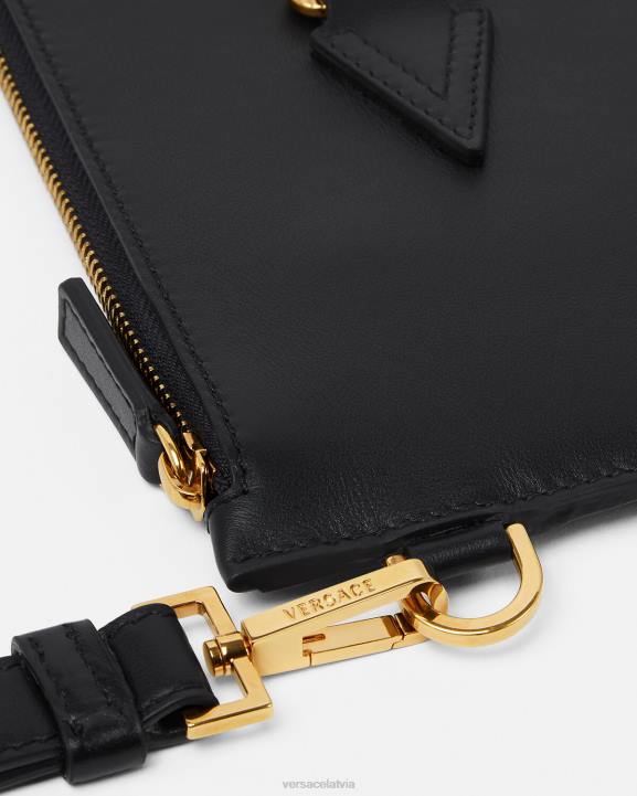 melns somas Versace 806B1467 vīriešiem medusa biggie somiņa