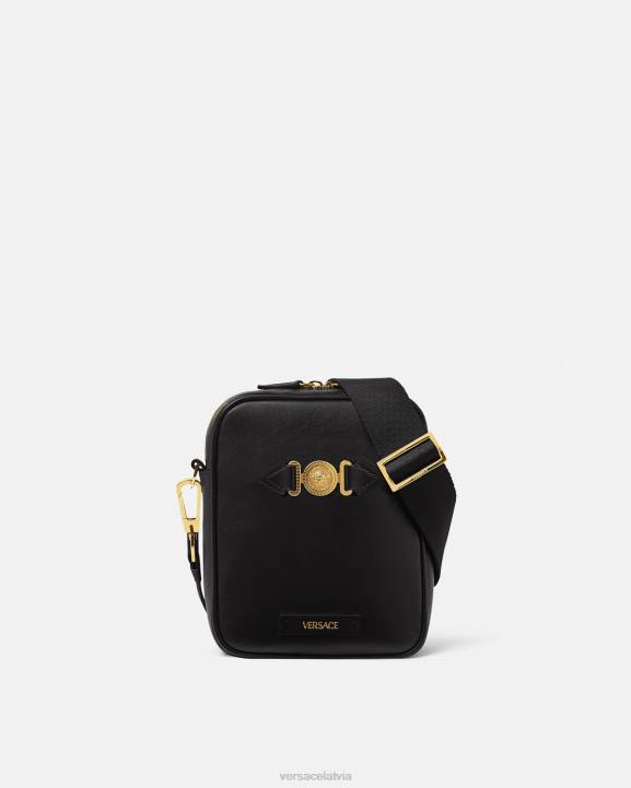 melns somas Versace 806B1469 vīriešiem medusa biggie crossbody soma