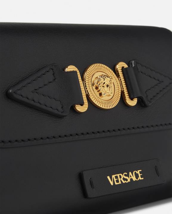 melns somas Versace 806B1470 vīriešiem medusa biggie jostas soma