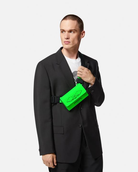 zaļš somas Versace 806B1473 vīriešiem medusa biggie jostas soma