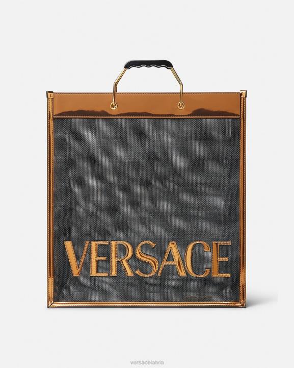 melna un karamele somas Versace 806B1509 vīriešiem pircēja augsta soma