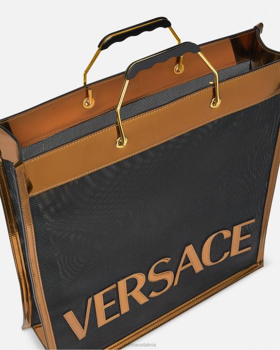 melna un karamele somas Versace 806B1509 vīriešiem pircēja augsta soma