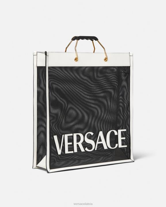 melns balts somas Versace 806B1508 vīriešiem pircēja soma